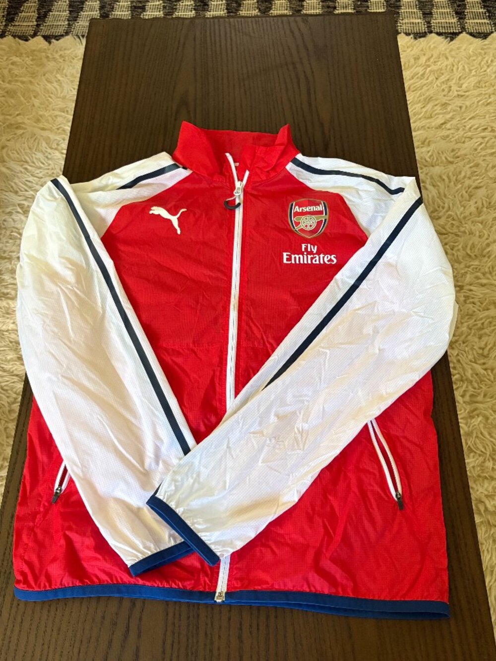Puma Arsenal Lightweight Presentation Jacket Men's Size Medium